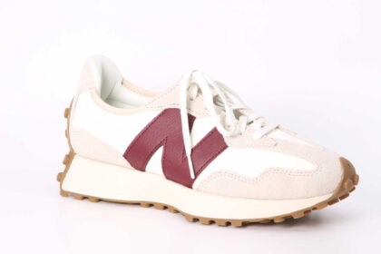 Sneaker 327 beige / red