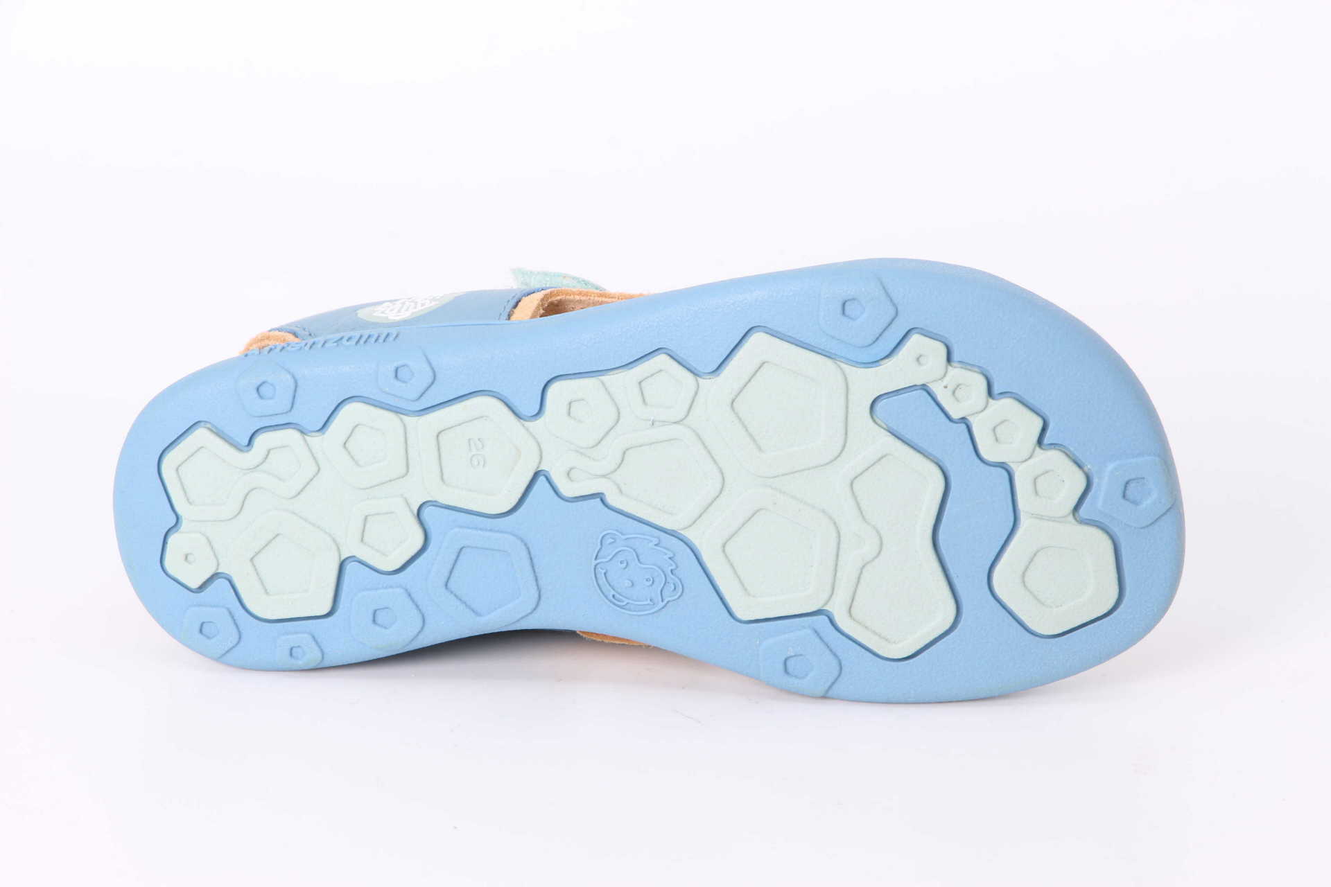 Hai Barfuss-Sandale blau Sohle