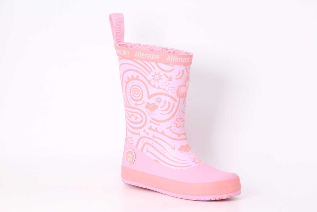 Gummistiefel Plashy vegan rosa Vorderseite