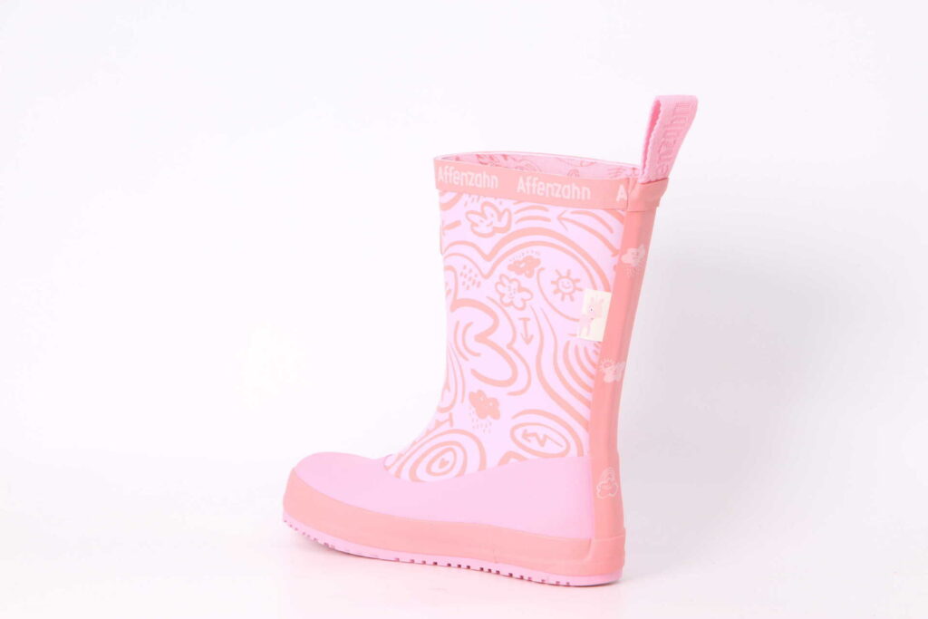 Gummistiefel Plashy vegan rosa Rückseite
