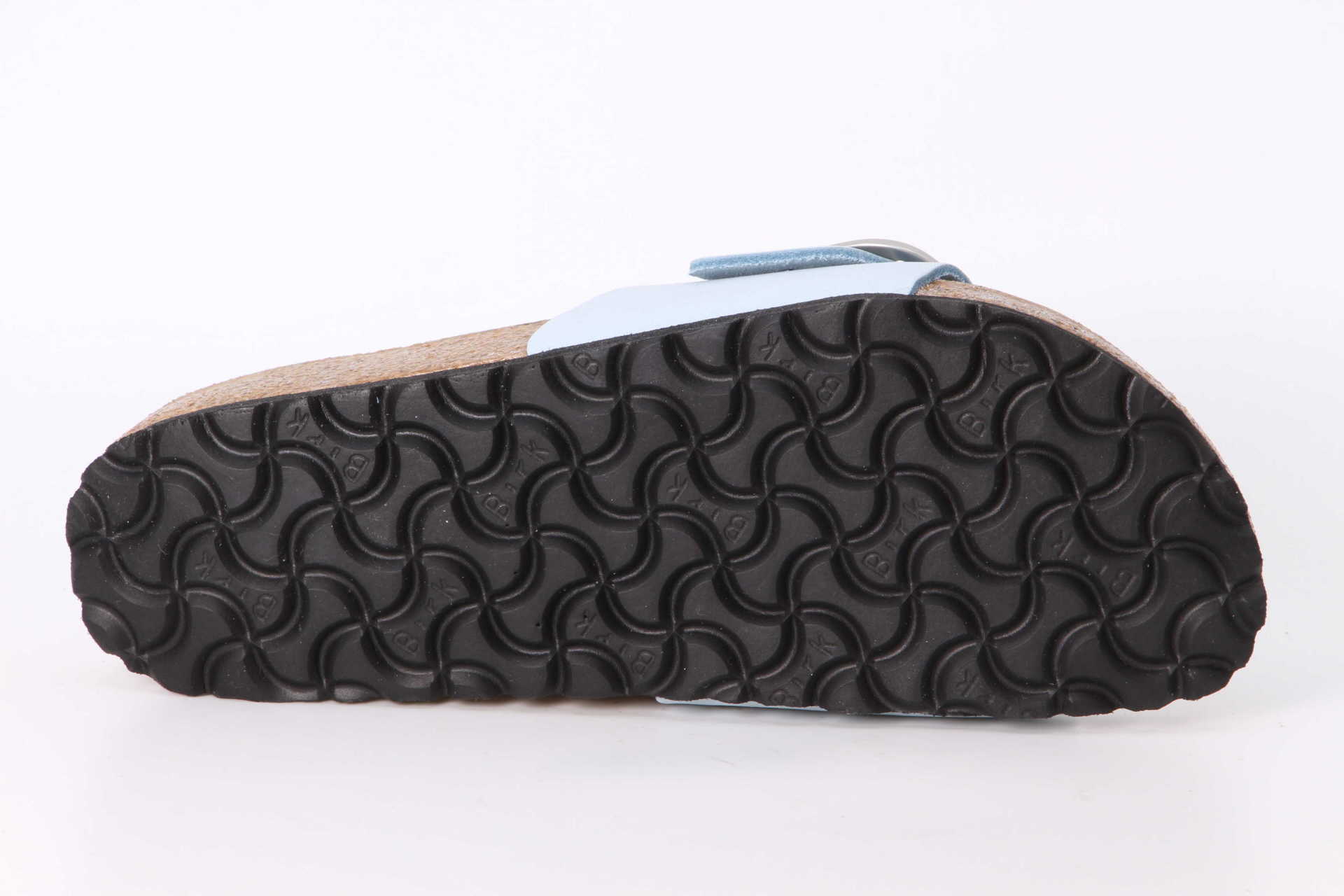 Madrid Big Buckle schmal baby blue Sohle