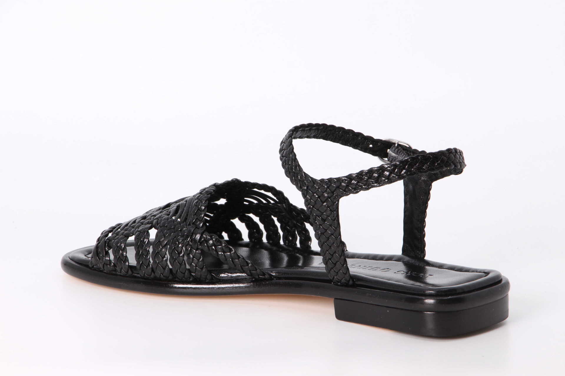 Sandalette schwarz Rückseite