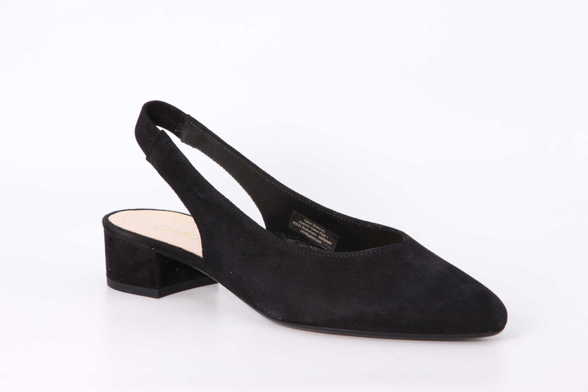 Sling-Pumps schwarz Vorderseite