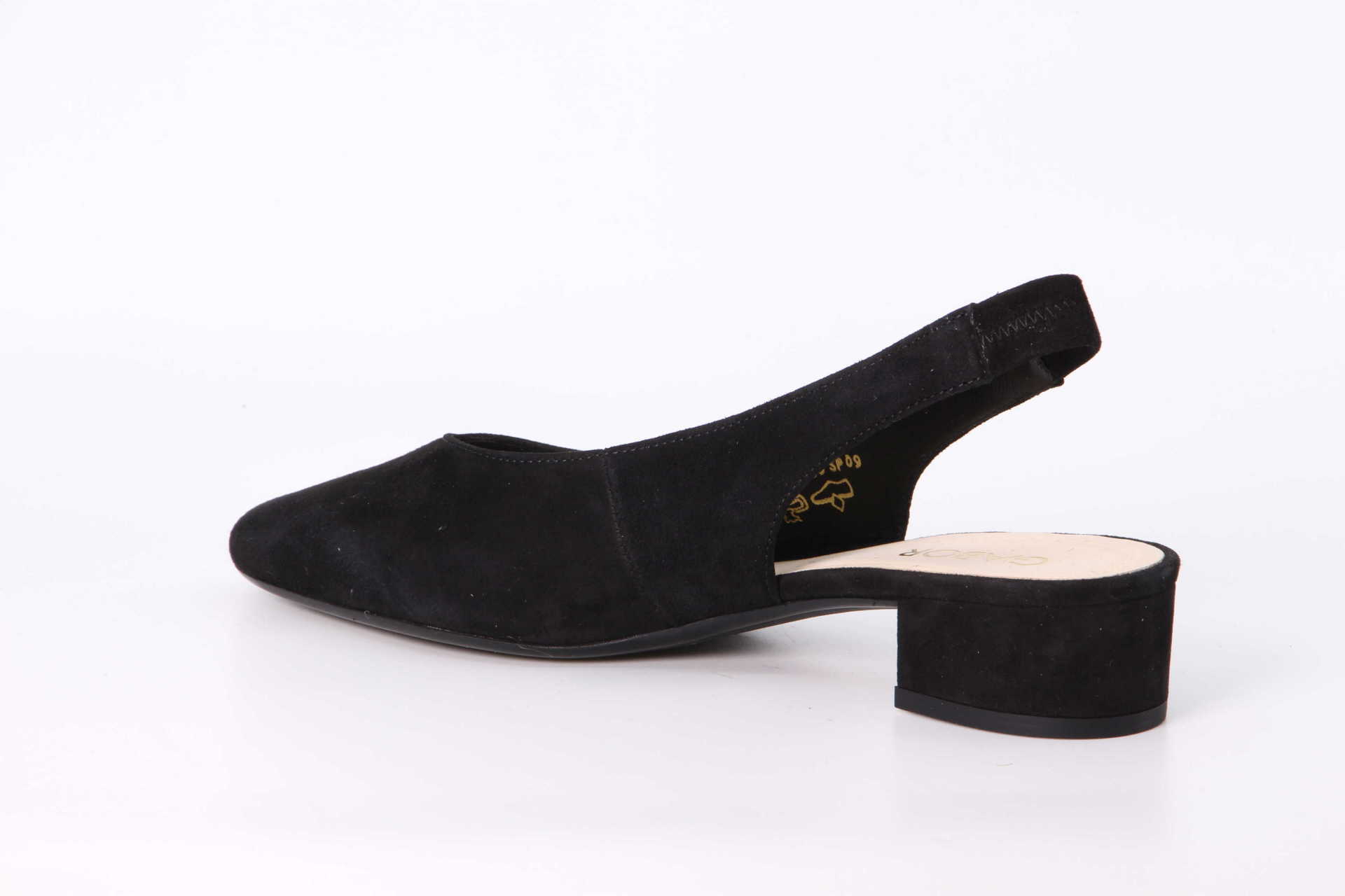 Sling-Pumps schwarz Rückseite