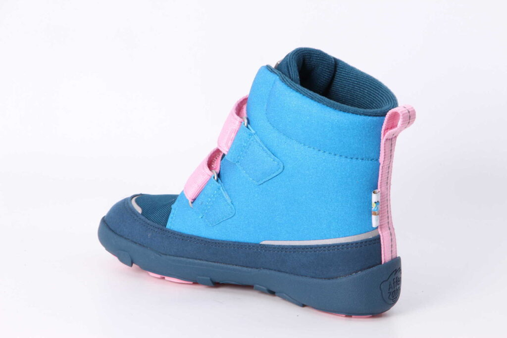 Comfy TEX vegan blau / rosa Rückseite