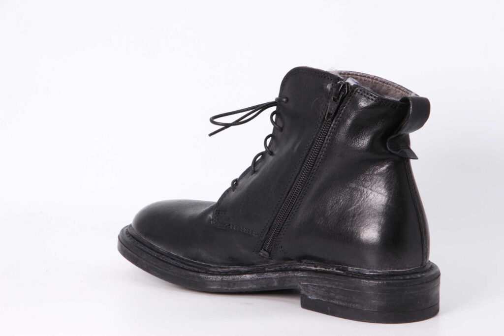 Winter-Stiefel schwarz Rückseite