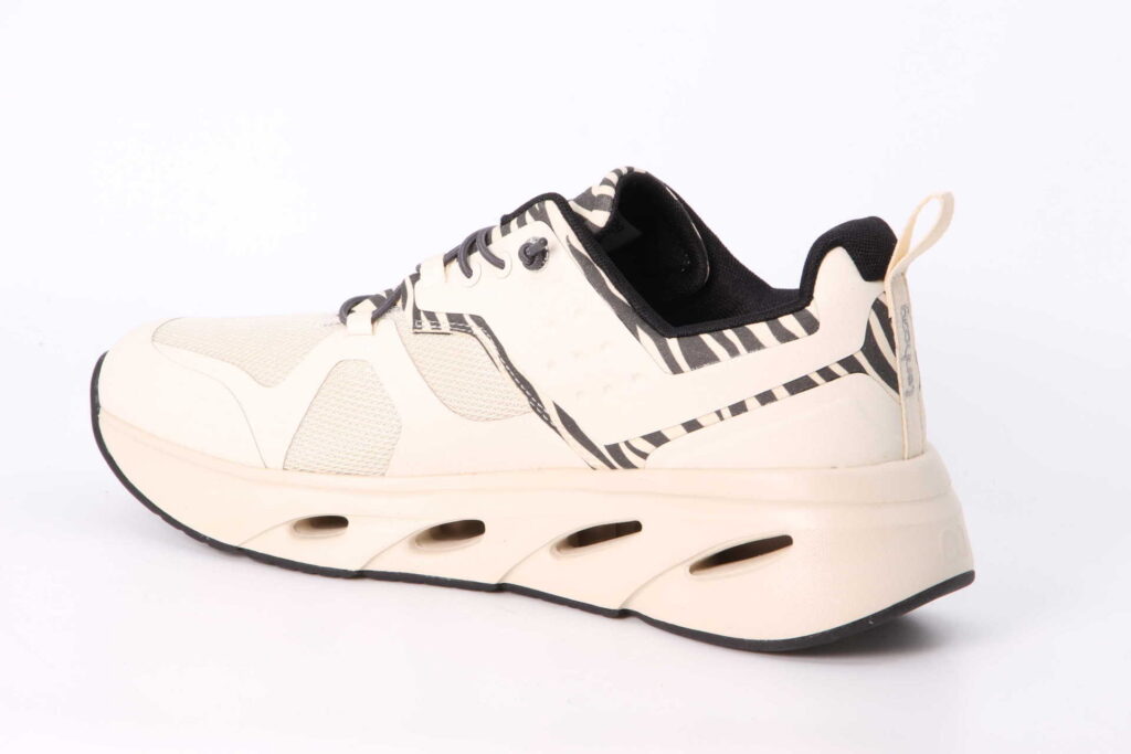 shadowhaag Sneaker beige / zebra Rückseite
