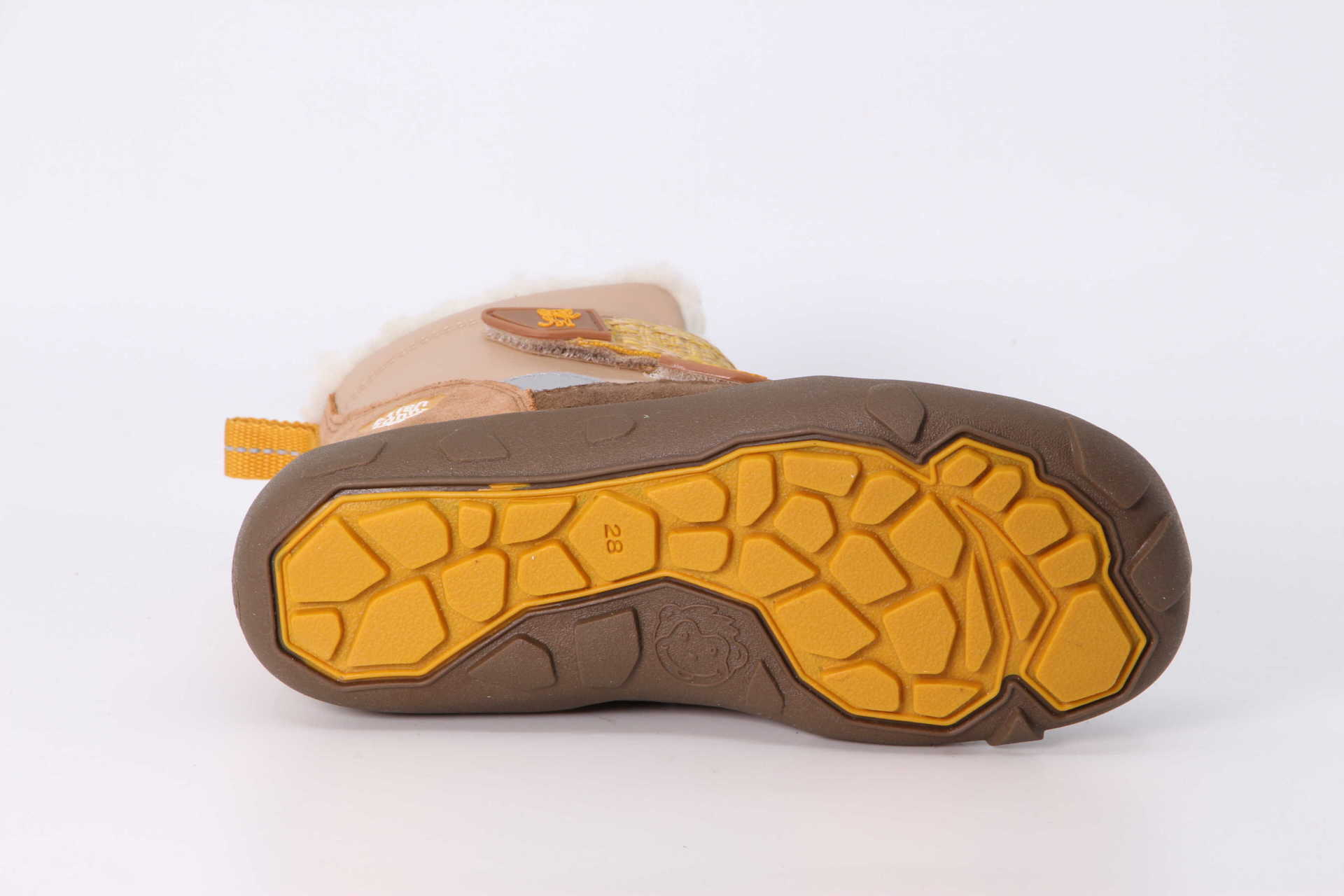 Comfy TEX vegan braun / ocker Sohle