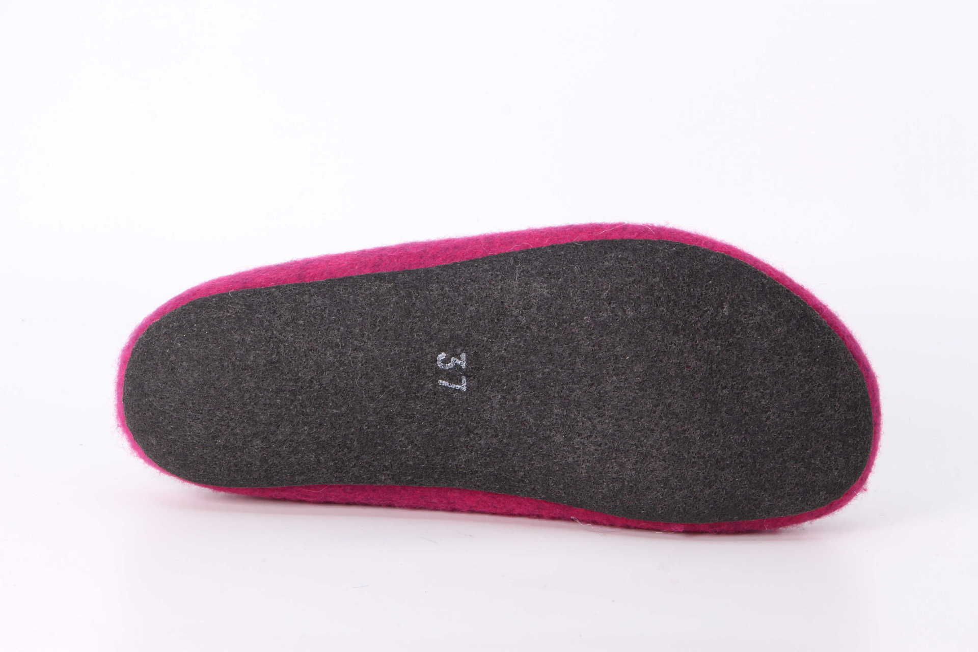 Filzfinken magenta Sohle