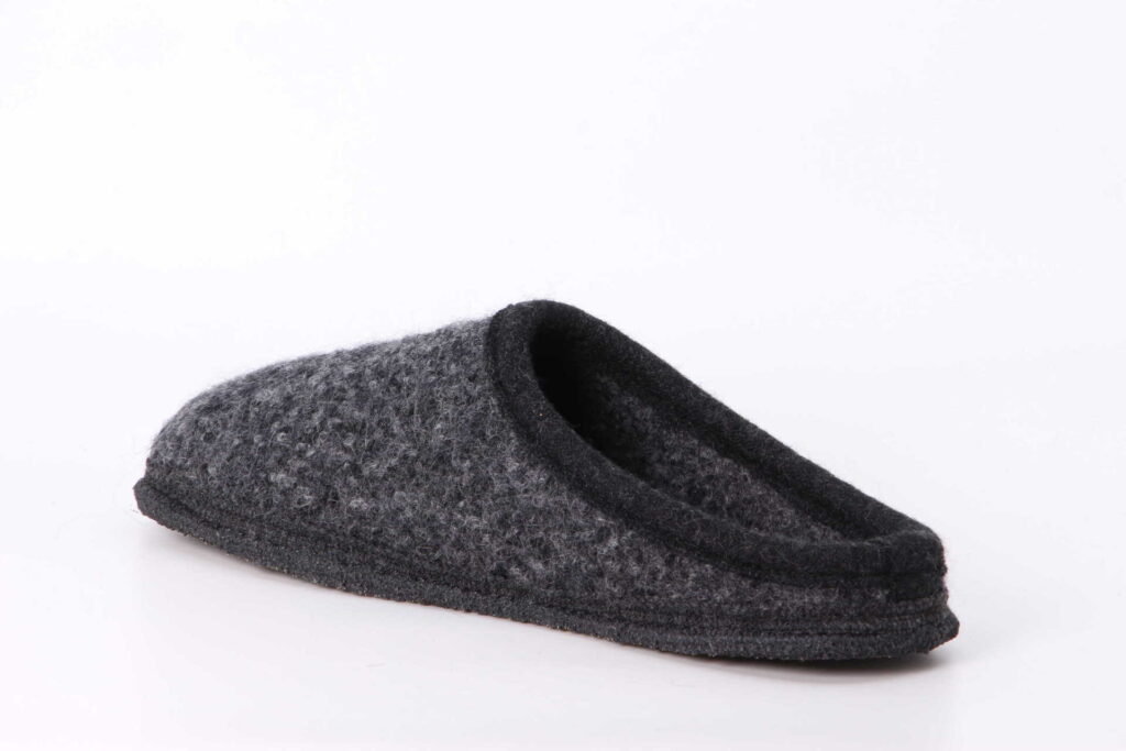 Filz-Hausschuh ash-grey Rückseite