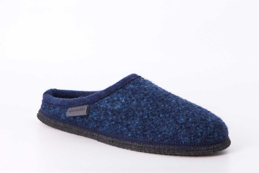 Filz-Hausschuh vibrant blue Vorderseite