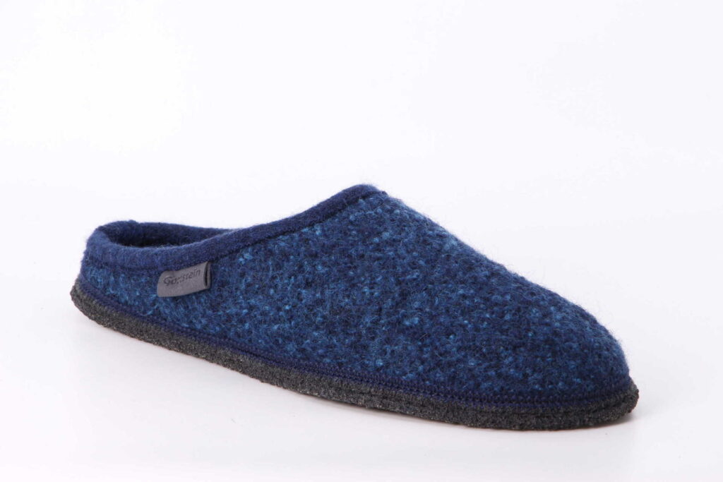 Filz-Hausschuh blue Vorderseite