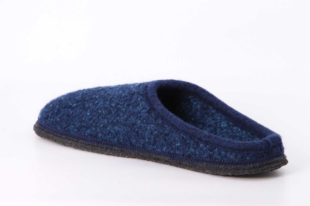 Filz-Hausschuh blue Rückseite
