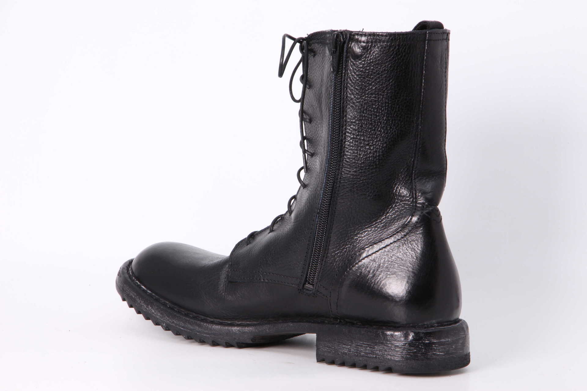Schnürstiefelette Rick schwarz Rückseite