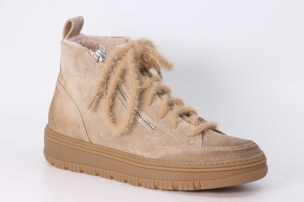 Hi-Top Sneaker grain / creme Vorderseite