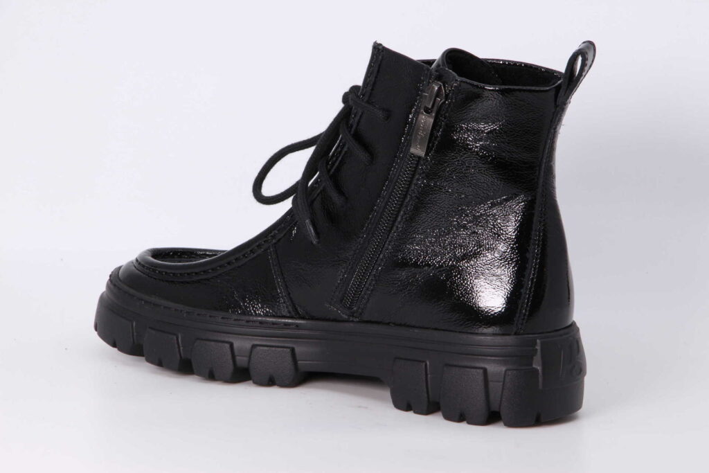Stiefelette schwarz Rückseite