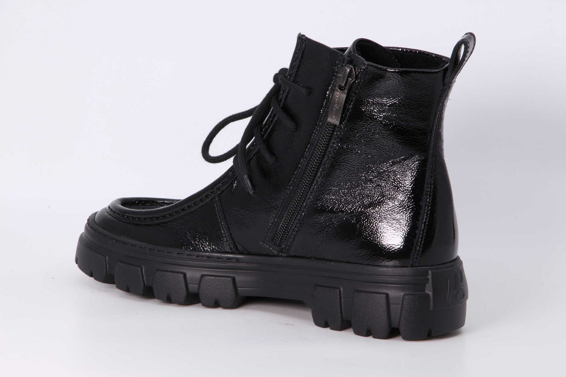 Stiefelette schwarz Rückseite