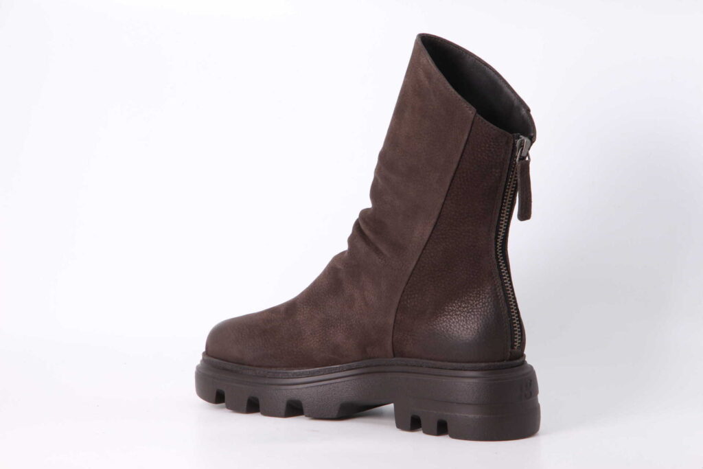 Stiefelette mocca Rückseite