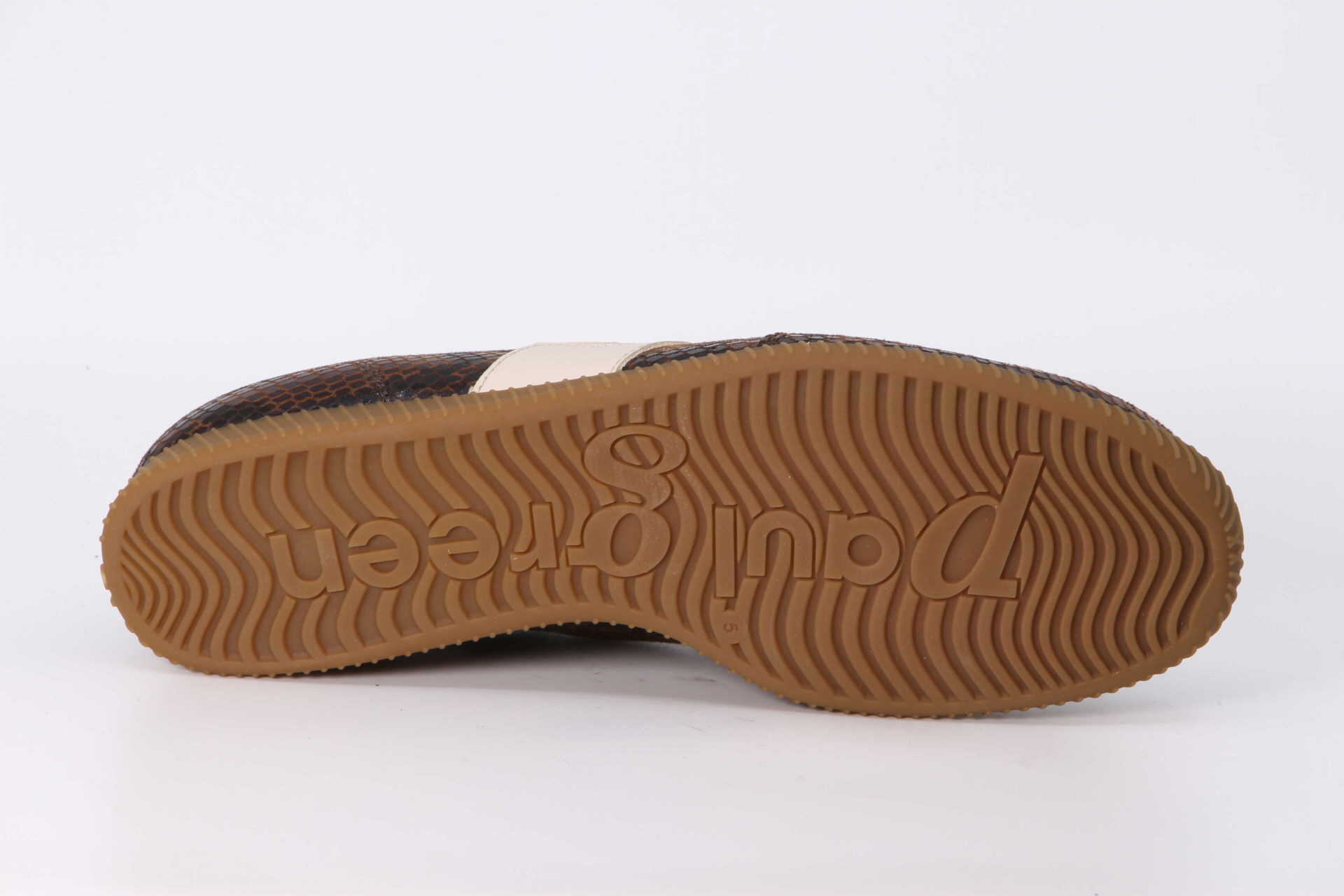 Sneaker snake brown Sohle