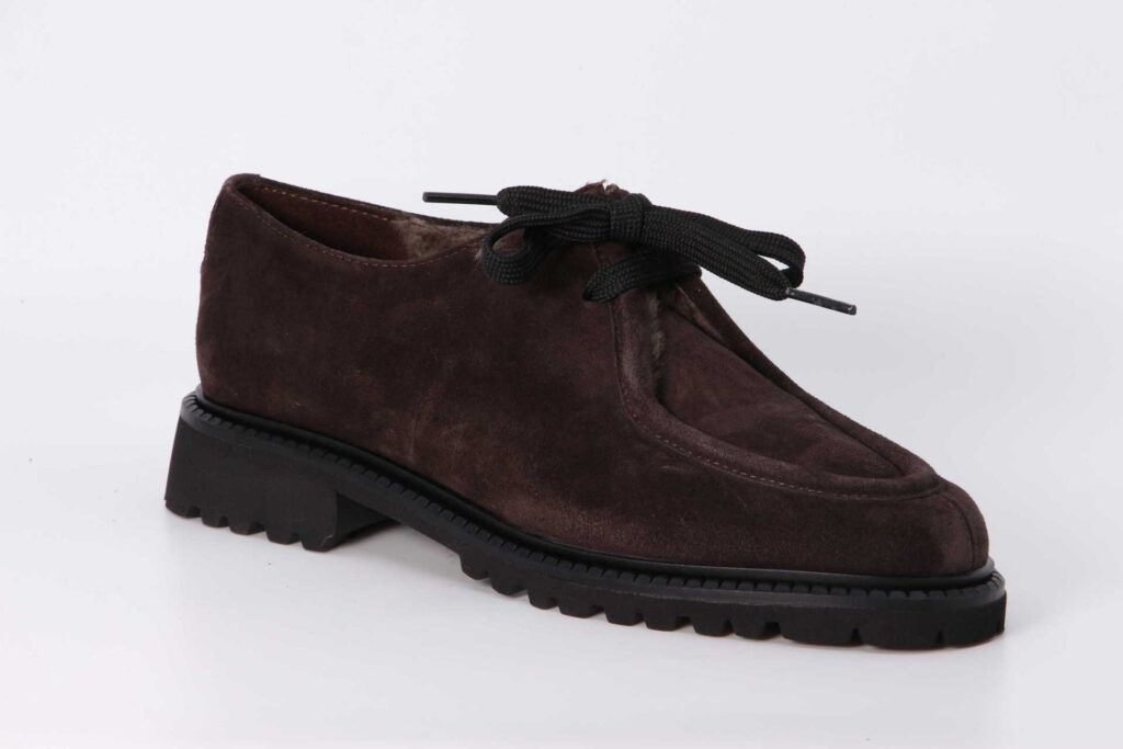Schnürschuh warmgefüttert fondant Vorderseite