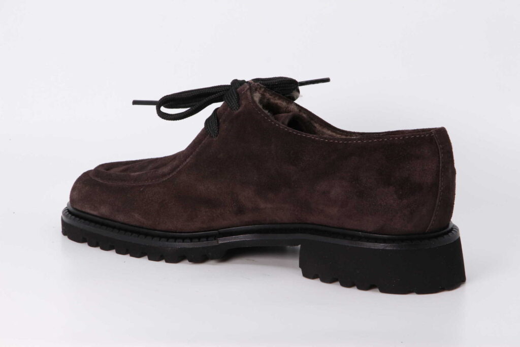 Schnürschuh warmgefüttert fondant Rückseite
