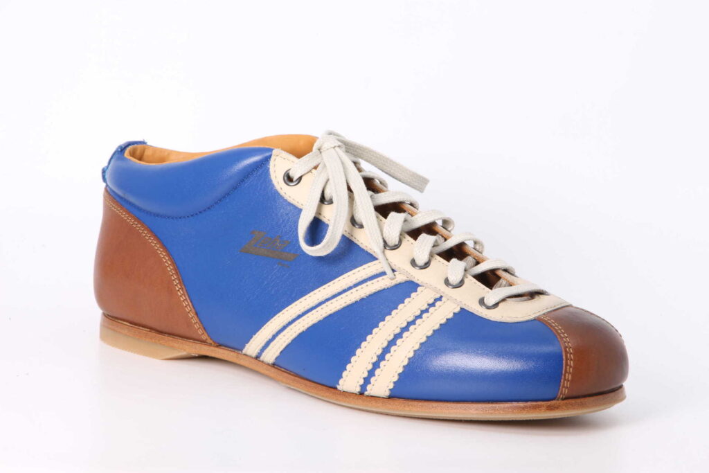 Liga saphire blue / cognac / cream Vorderseite