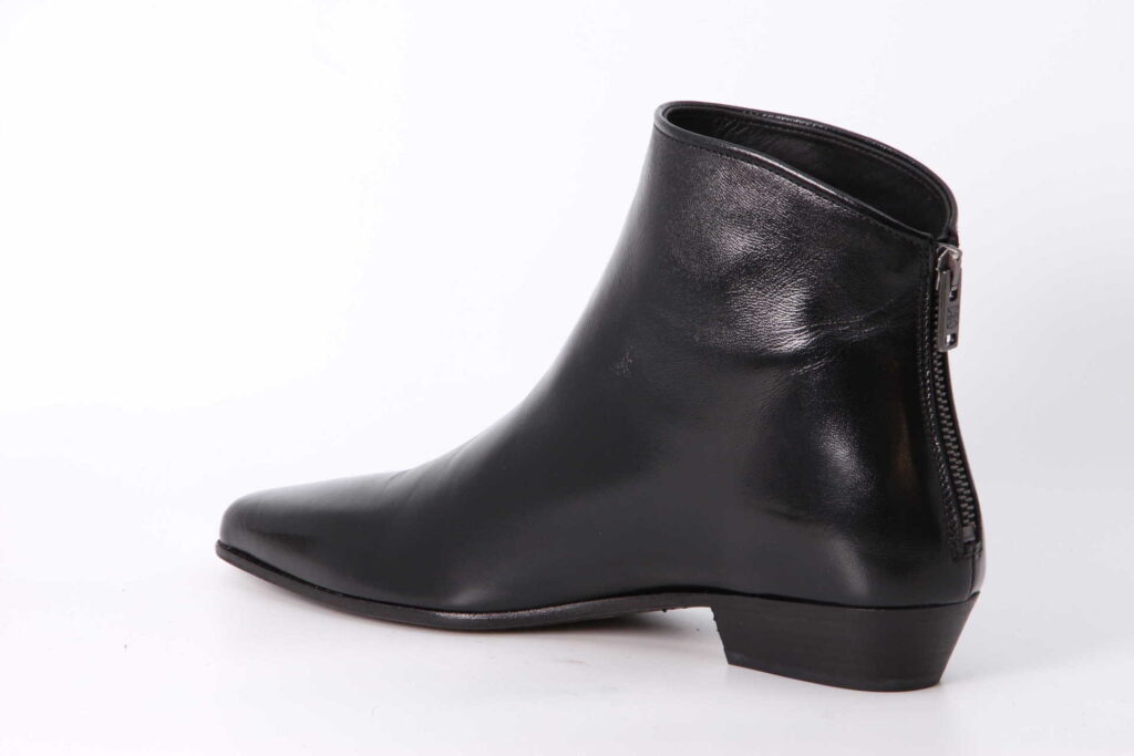 Stiefelette schwarz Rückseite