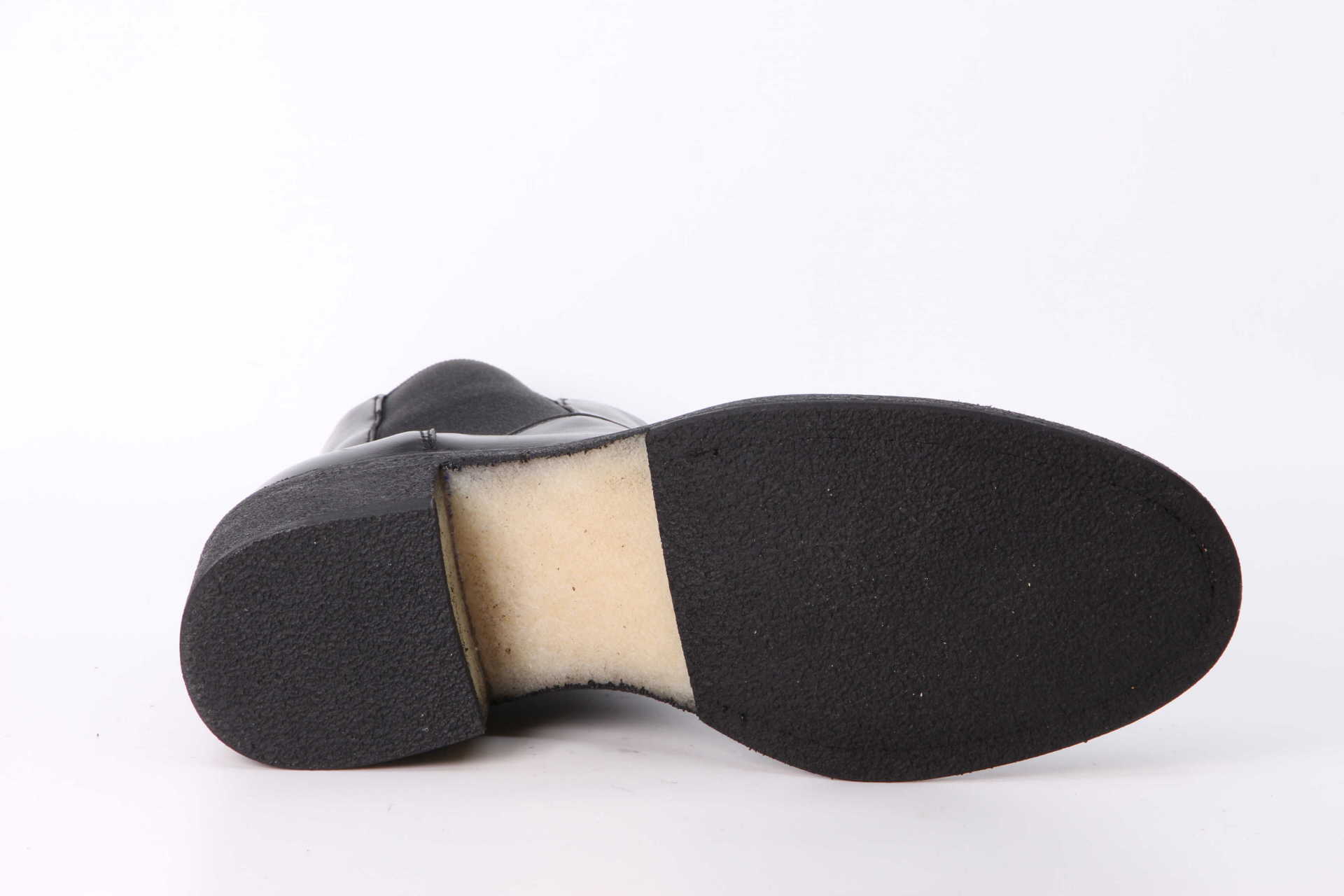 Chelsea-Stiefelette schwarz Sohle
