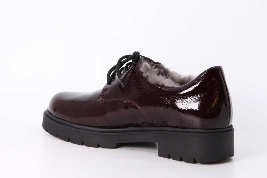 Halbschuh warm burdeos Rückseite