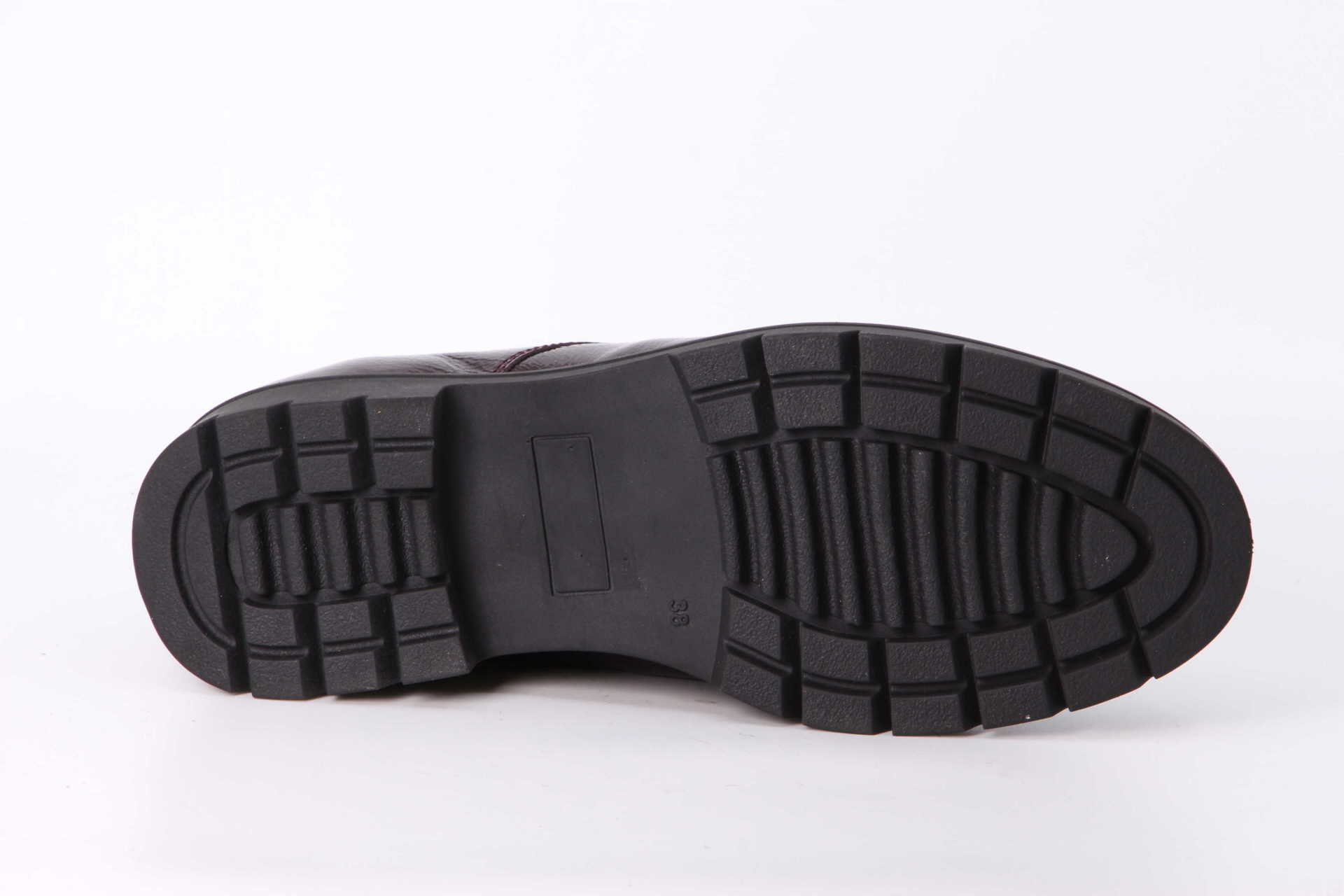 Halbschuh warm burdeos Sohle