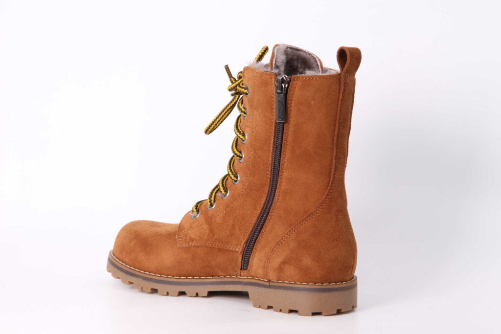 Winterschuh cognac Rückseite